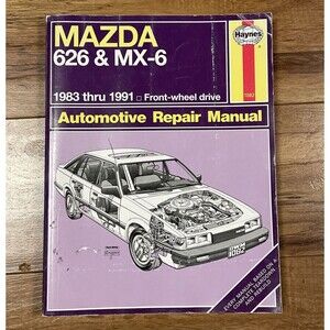 Haynes Mazda 626 MX-6 FWD 83-91 Repair Manual #1082